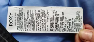 Abrigo Roxy Negro Multicolor