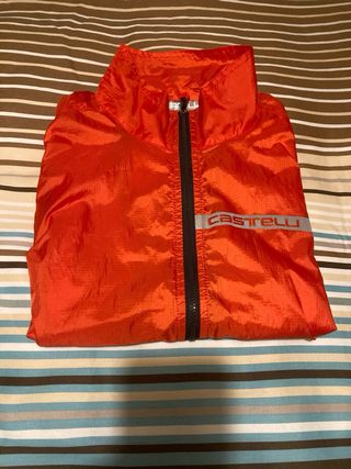 Gilet squadra stretch Castelli antivento rosso
