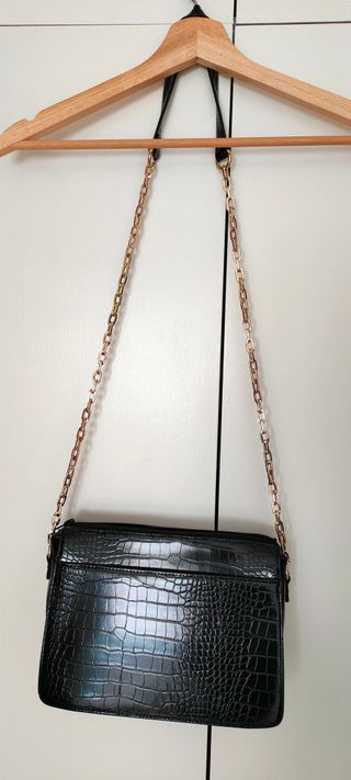 Bolso piel negro Gloria Ortiz