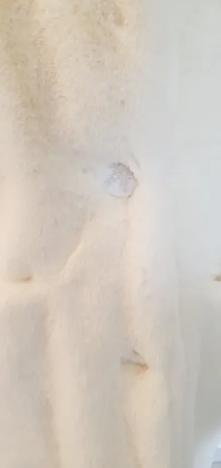 Ecopelliccia bianca nuova taglia M/L