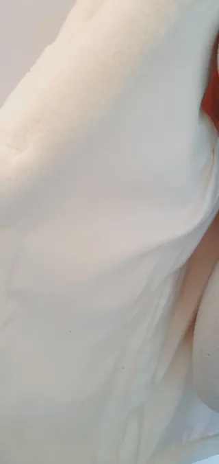 Ecopelliccia bianca nuova taglia M/L