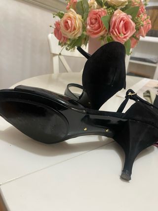 Zapatos Zara Negros Tacón