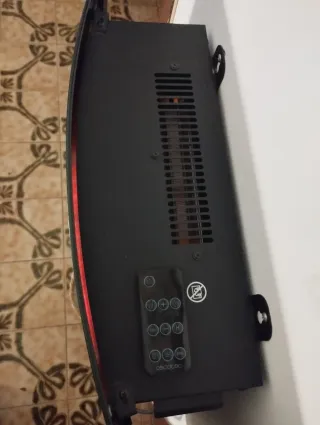 Estufa Chimenea Cecotec Negra y Marrón