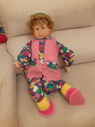 Muñeco doble cara Compi Caritas Años 80