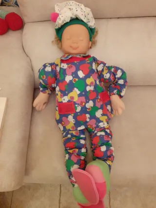 Muñeco doble cara Compi Caritas Años 80