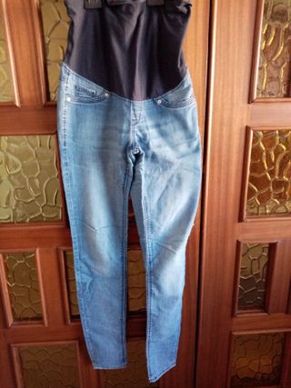 Pantalones premamá negros Leggins talla M