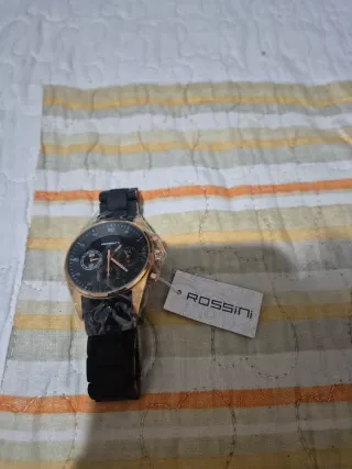 Reloj Rossini Negro y Dorado