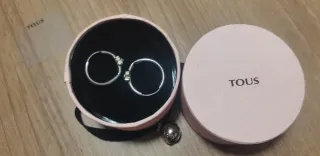 Pendientes Oso Tous Turquesa Plata