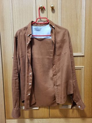 Pantalon y Camisa. Lino. Conjunto. Mango