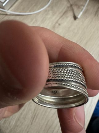 Anillo Plata 925 Diseño Trenzado