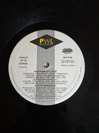 Vinilo Kylie Rhythm of Love