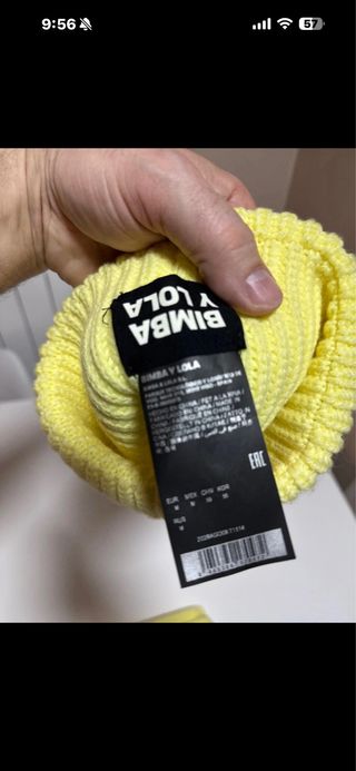 Gorro y Guantes Bimba y Lola Amarillos