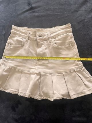 Mini falda beige talla 34