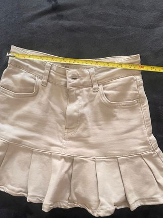 Mini falda beige talla 34
