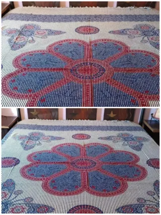 2 UNIDADES 14€ COLCHA HINDÚ FLOR CON MARIPOSA