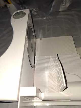 Cortadora de embutido blanca