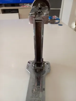 Grapadora metálica cromada