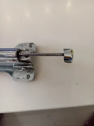 Grapadora metálica cromada