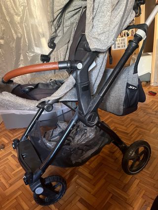 Cochecito con silla y capazo Jane Kendo gris