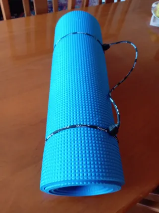 Esterilla de yoga azul