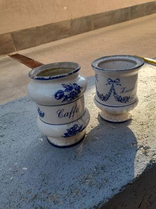 Barattolo Zucchero Ceramica Blu