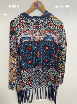 Poncho Desigual Multicolor Talla Única