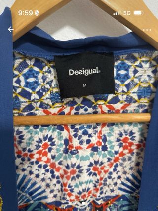 Poncho Desigual Multicolor Talla Única