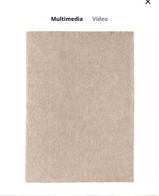 Alfombra IKEA beige tela