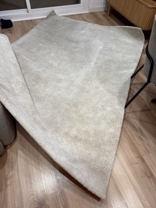 Alfombra IKEA beige tela