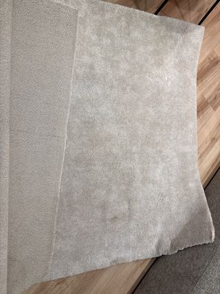 Alfombra IKEA beige tela
