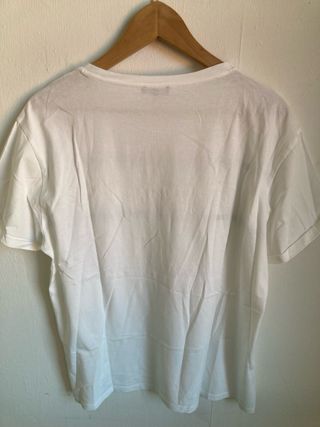 Camiseta Massimo Dutti Blanca Rayas Negras L