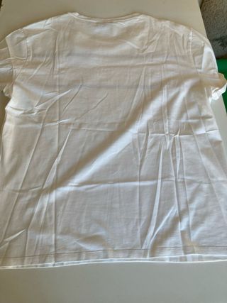 Camiseta Massimo Dutti Blanca Rayas Negras L
