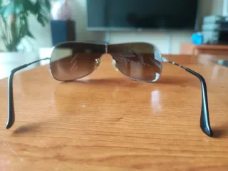 Gafas de sol Ray-Ban originales marrones y doradas