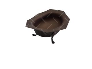 Ciotola in metallo con piedini