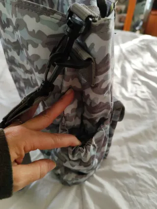 Bolso carrito y chupetero camuflaje