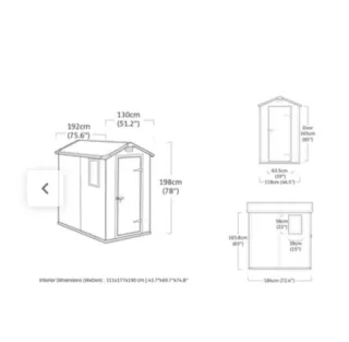 Caseta de resina gris y negra