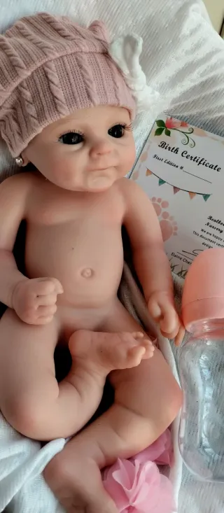 Bebé Reborn Silicona Completa 33cm