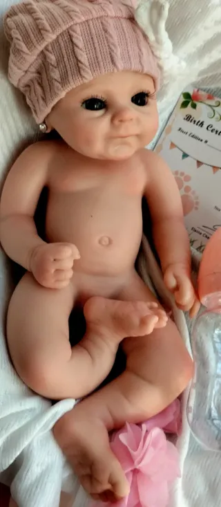 Bebé Reborn Silicona Completa 33cm