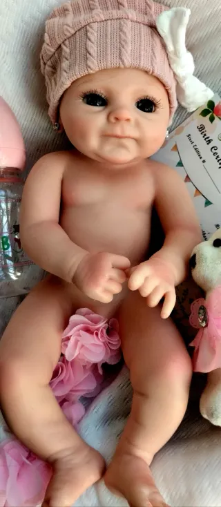 Bebé Reborn Silicona Completa 33cm