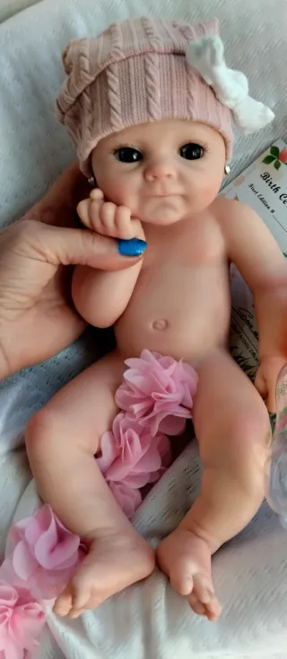 Bebé Reborn Silicona Completa 33cm