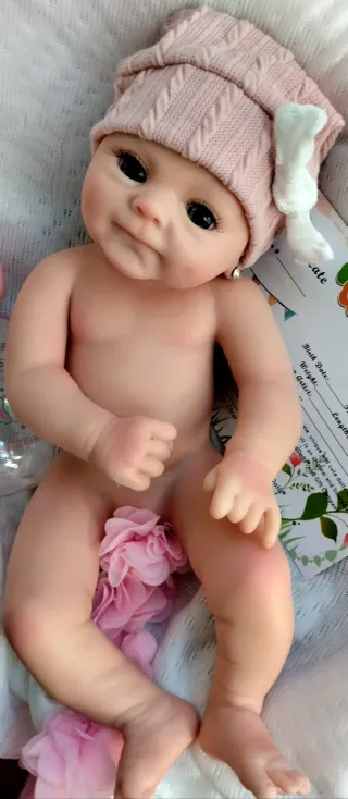 Bebé Reborn Silicona Completa 33cm