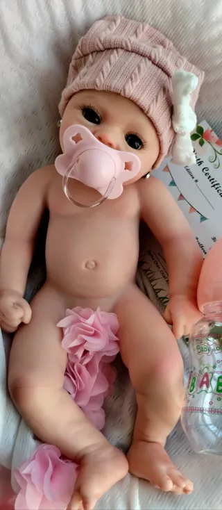 Bebé Reborn Silicona Completa 33cm