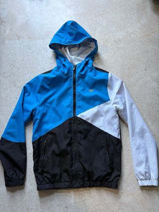 Cortavientos Lacoste Azul Blanco Negro