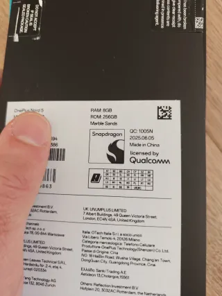 OnePlus Nord 5 8/256GB Blanco