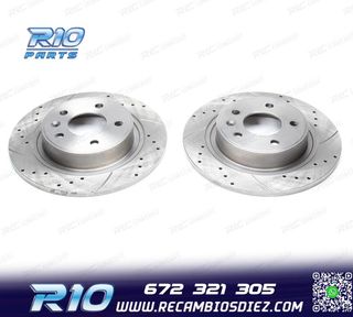 DISCOS DE FRENO PARA KIA PERFORADOS RANURADOS
