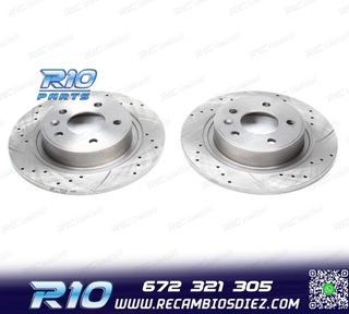 DISCOS DE FRENO PARA MERCEDES PERFORADOS RANURADOS