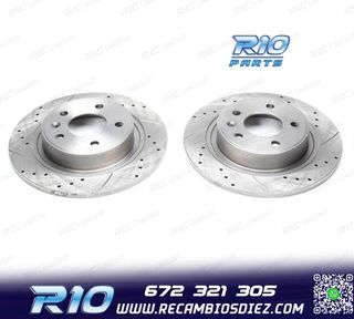 DISCOS DE FRENO PARA MINI PERFORADOS RANURADOS