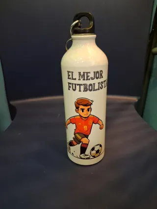 Botella personalizada, con dibujo o foto, nombre