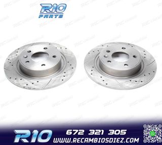 DISCOS DE FRENO PARA PEUGEOT PERFORADOS RANURADOS