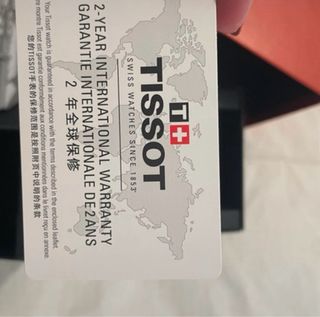 Reloj Tissot Negro y Plateado